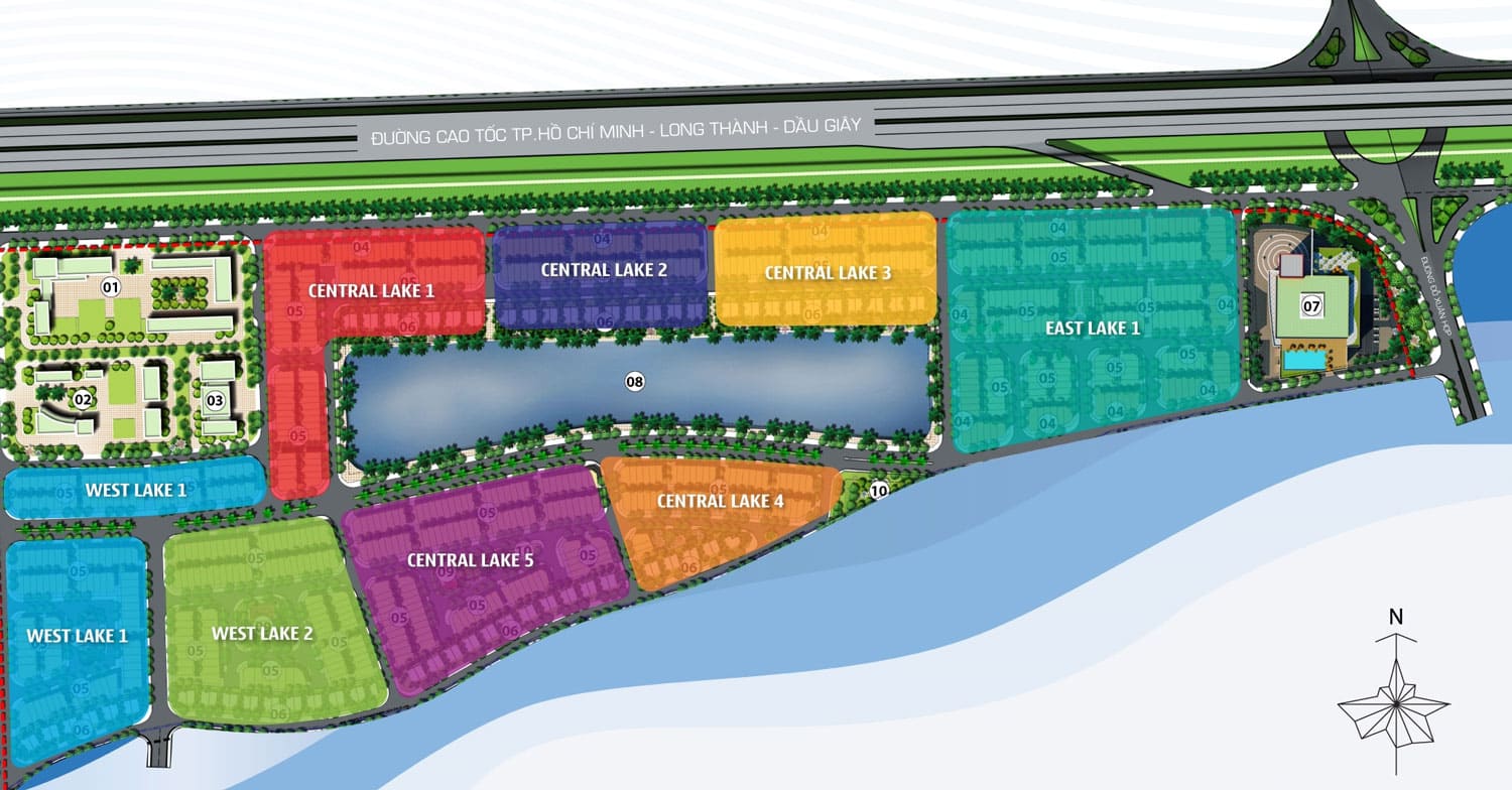 Tổng thể dự án Lakeview City Quận 2